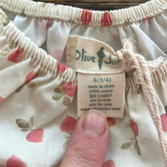 NWT Olive Juice top size 3/4 - Picture 2 of 3
